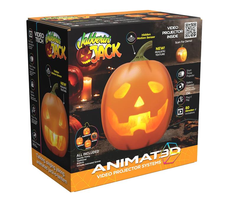 Jaberim' Jack 12" Animated Taling & Singing Pumpkin