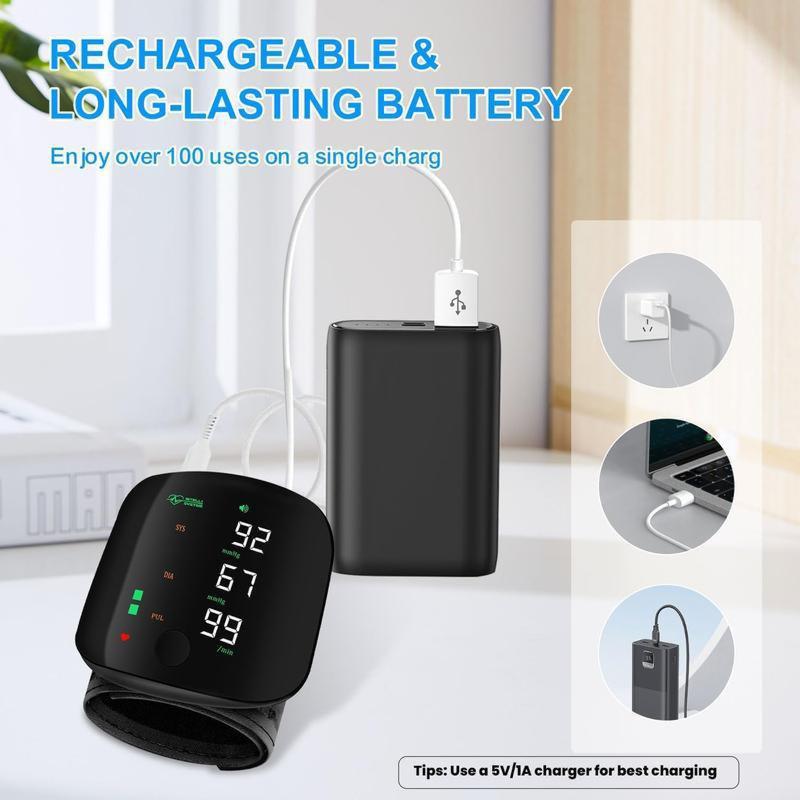 Final 3 Hours: 70%OFF🔥 Wrist Blood Pressure Monitor Led Display,Touch Screen Wrist Blood Pressure Cuff
